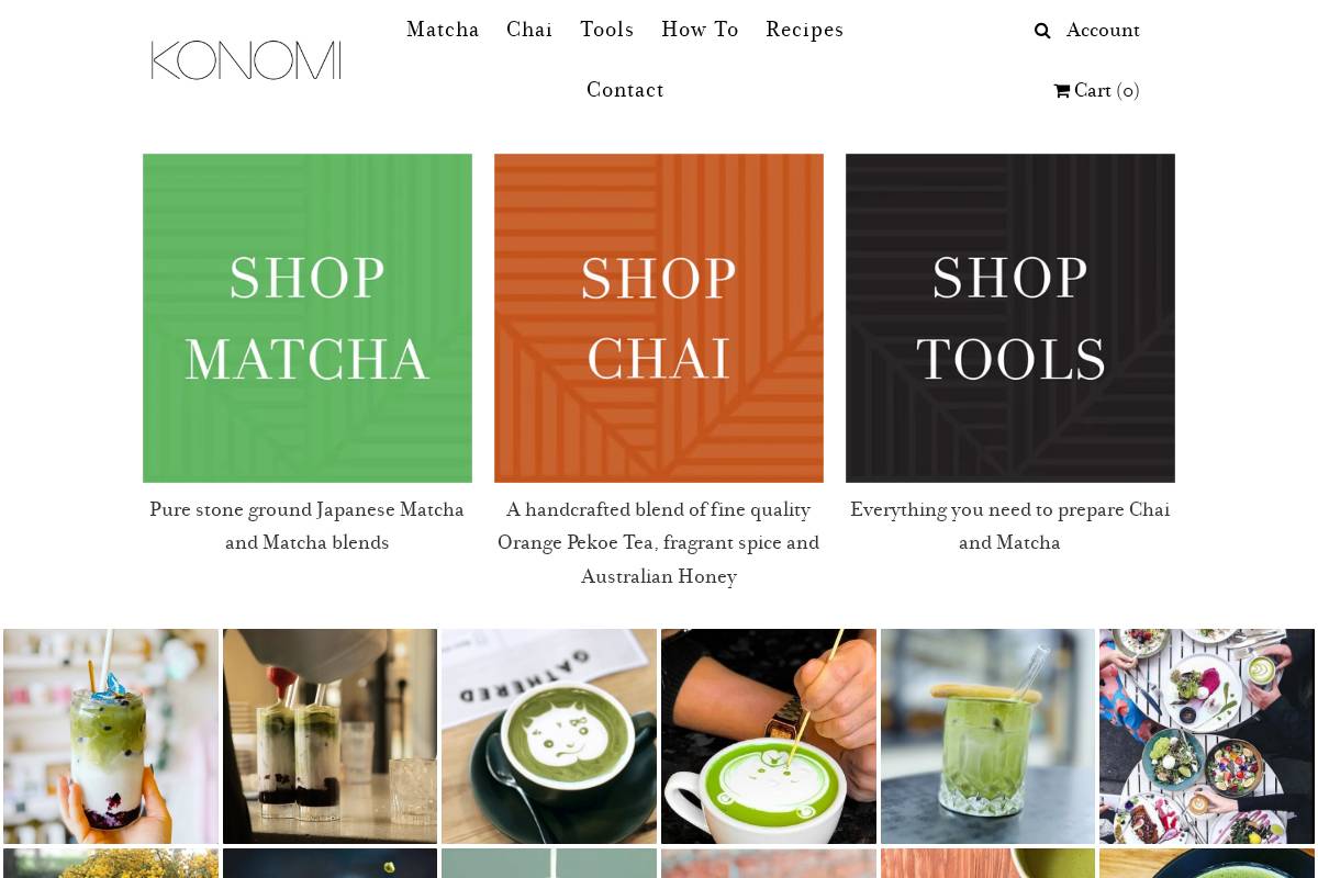 konomibrands.com homepage screenshot