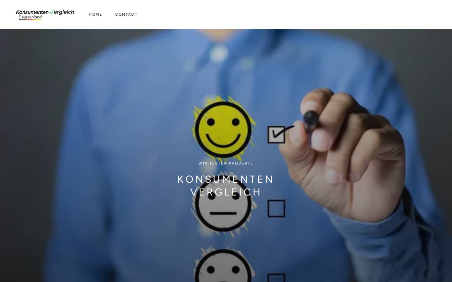 konsumenten-vergleich.de homepage screenshot
