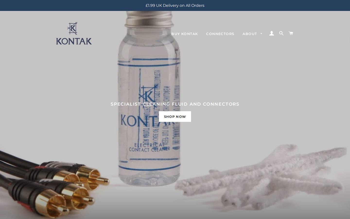 kontakaudio.com homepage screenshot