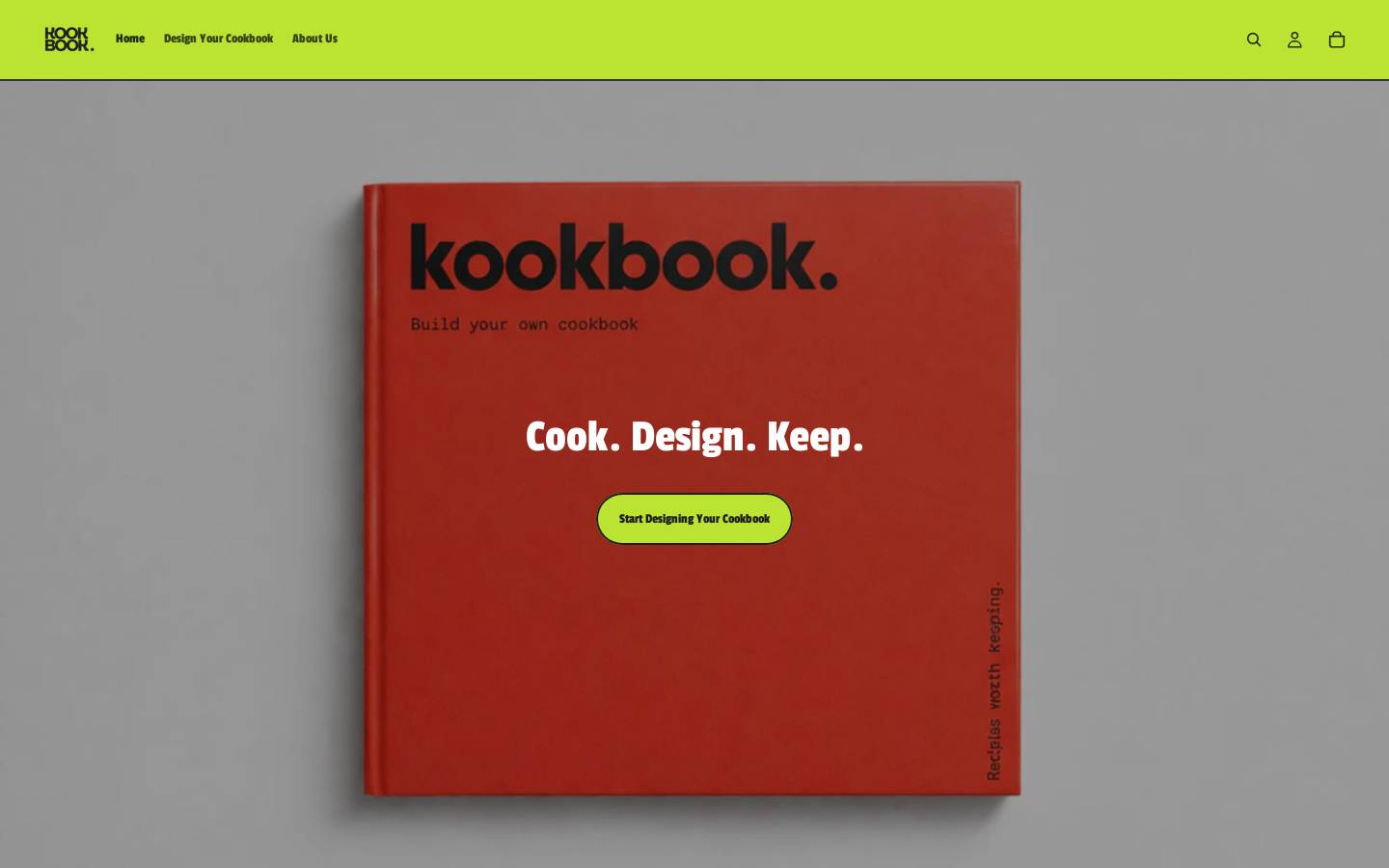 kookbook.com.au homepage screenshot