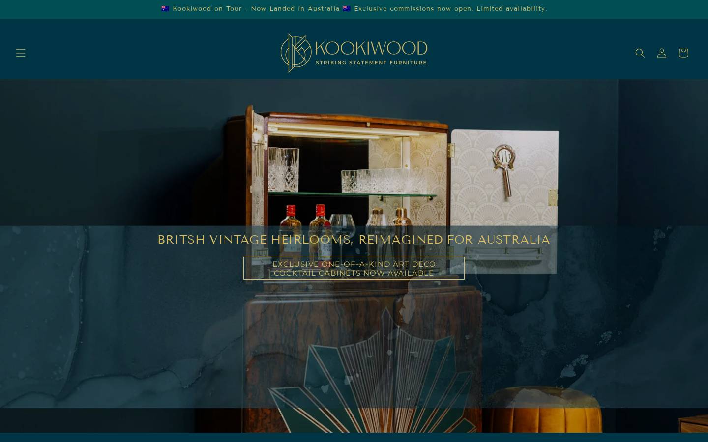 Kookiwood homepage screenshot