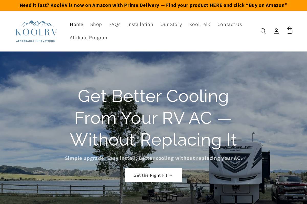 koolrv.com homepage screenshot