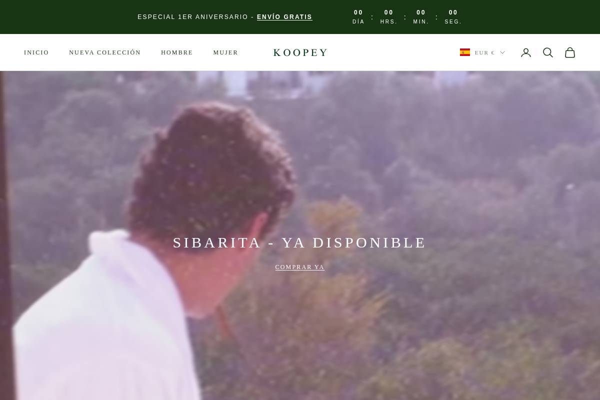 Koopeyclub homepage screenshot