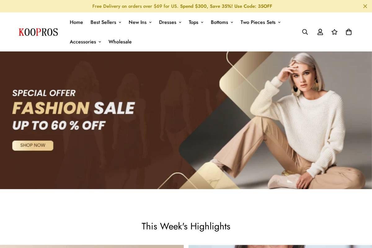 koopros.com homepage screenshot