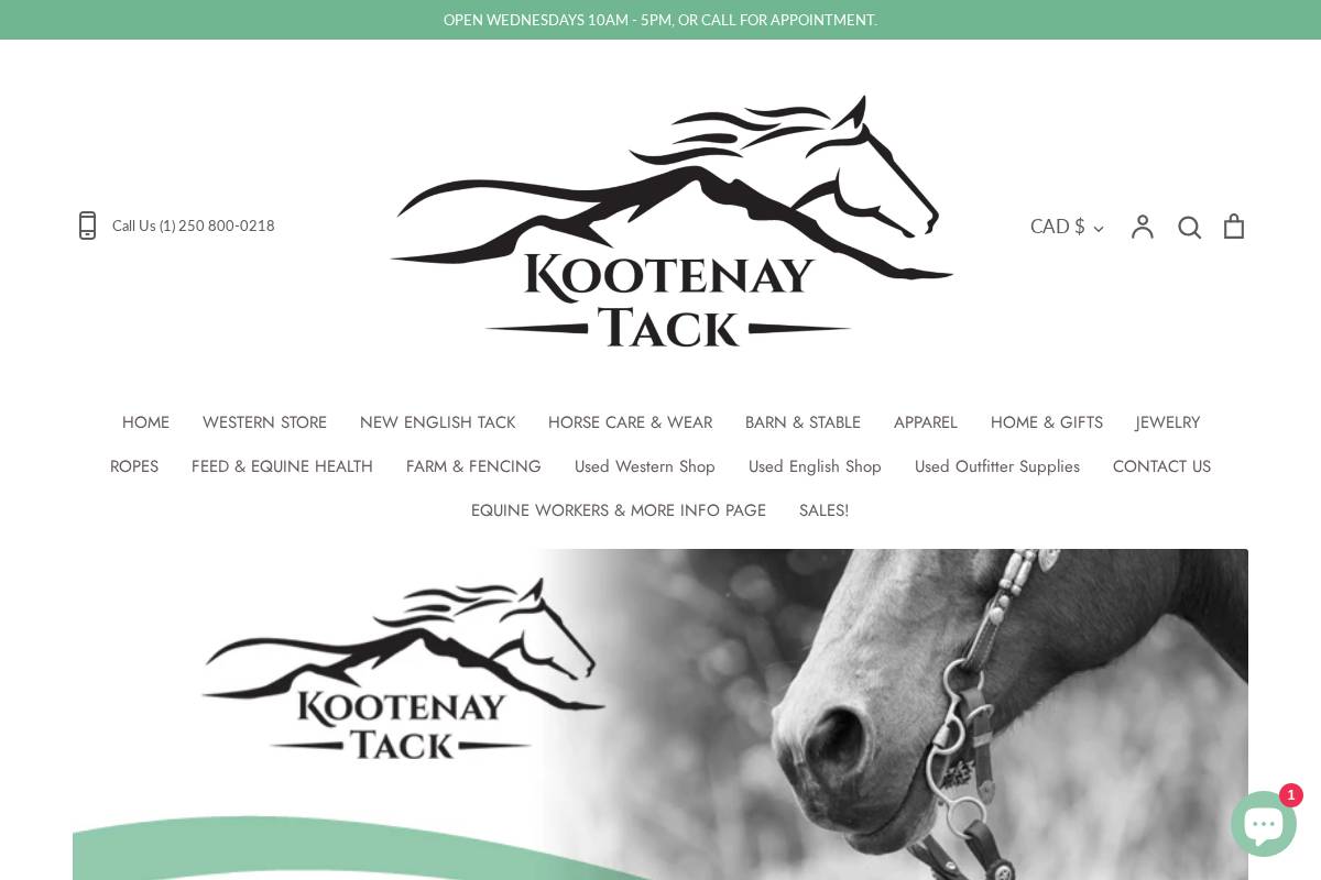 kootenaytack.com homepage screenshot