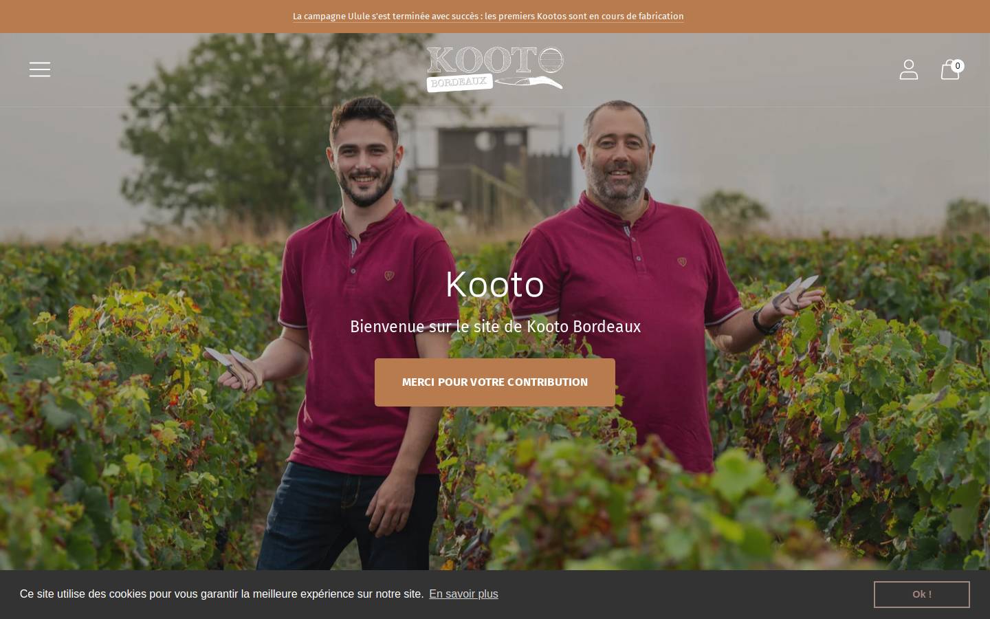 kooto.fr homepage screenshot