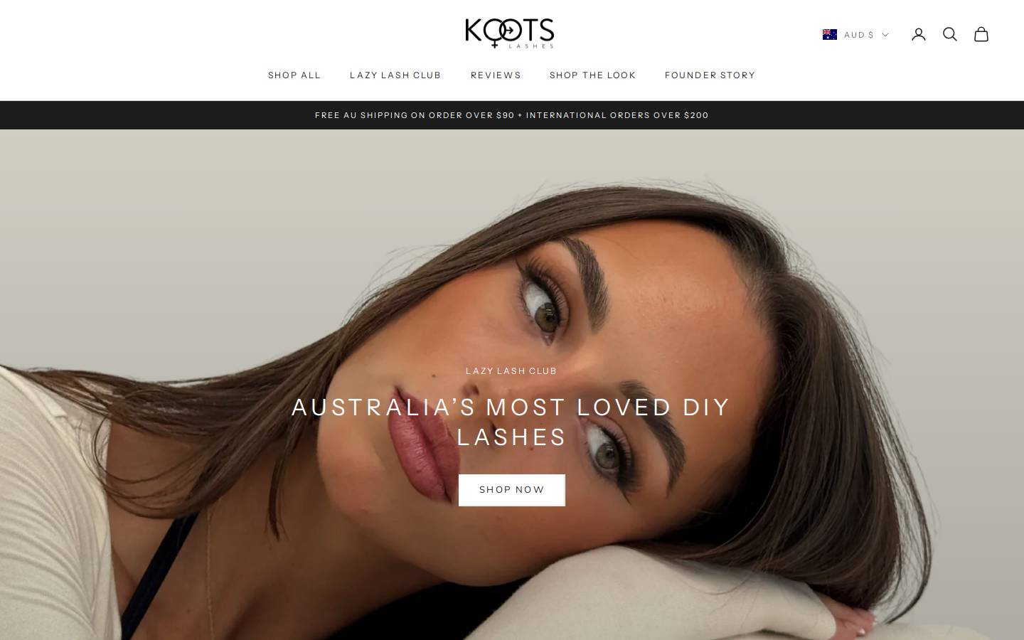 koots.com.au homepage screenshot