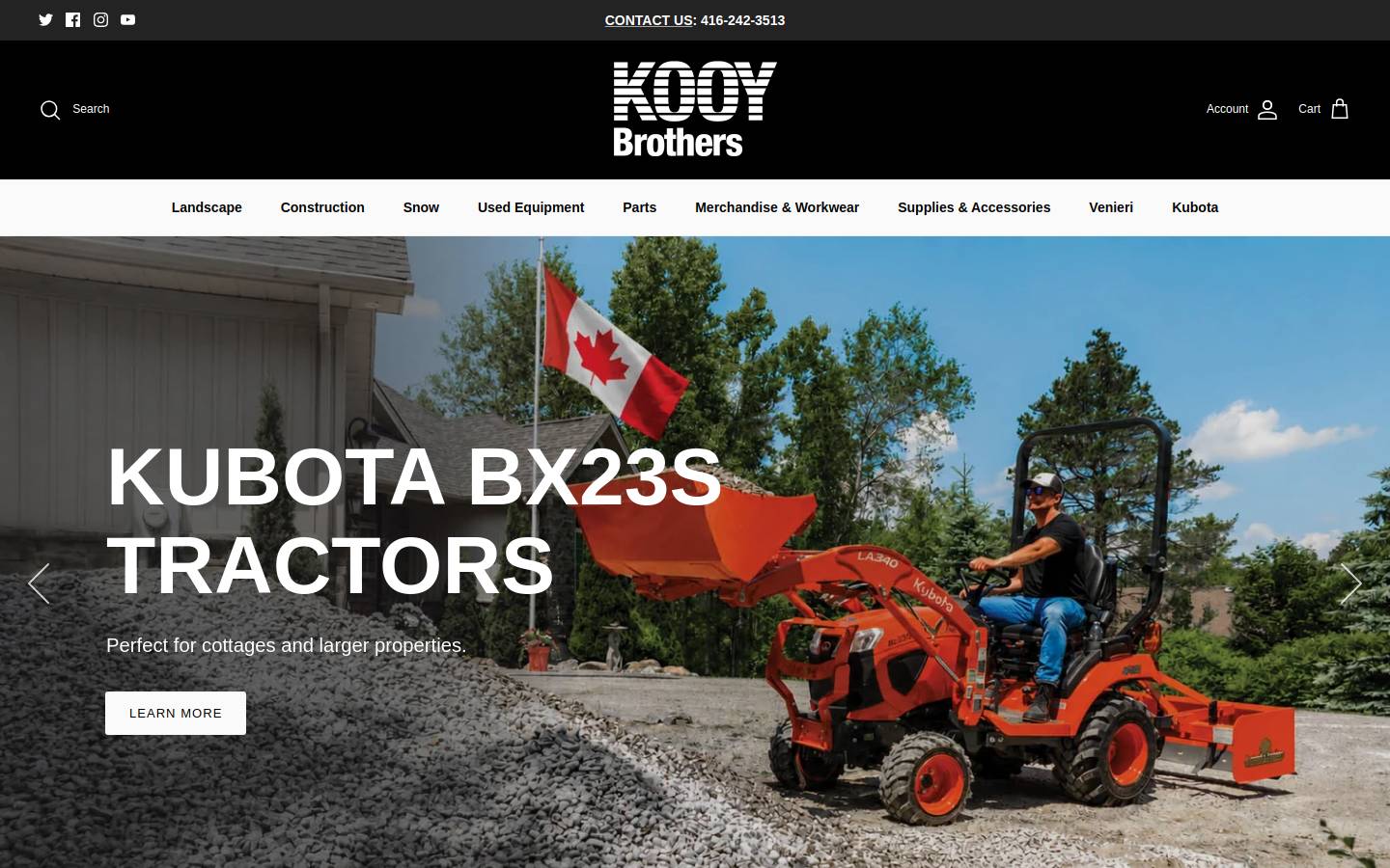 kooybros.com homepage screenshot