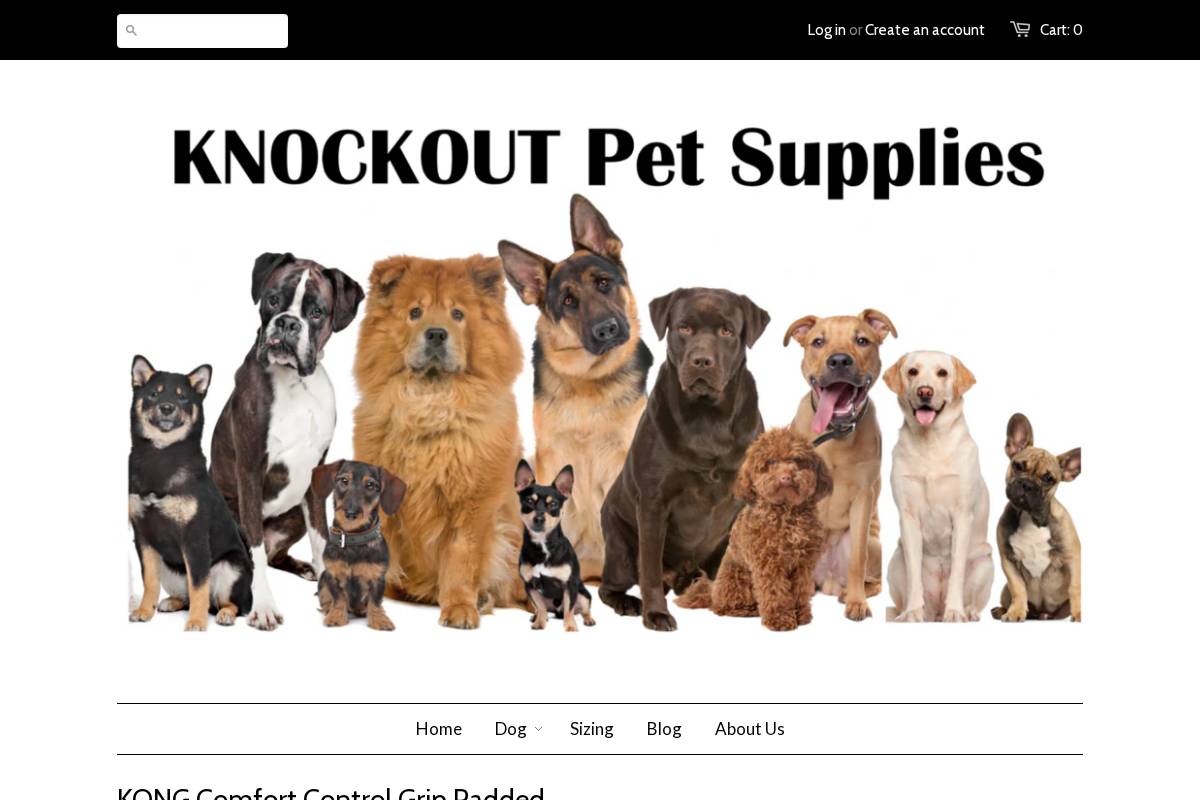 Knockout Pet Supplies homepage screenshot