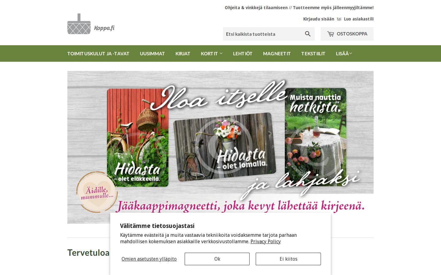 koppa.fi homepage screenshot