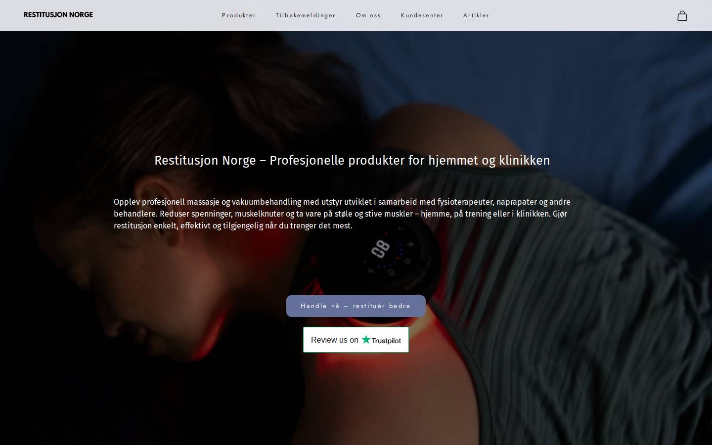 Restitusjonnorge homepage screenshot
