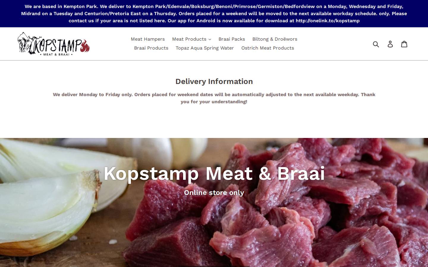 kopstamp.co.za homepage screenshot
