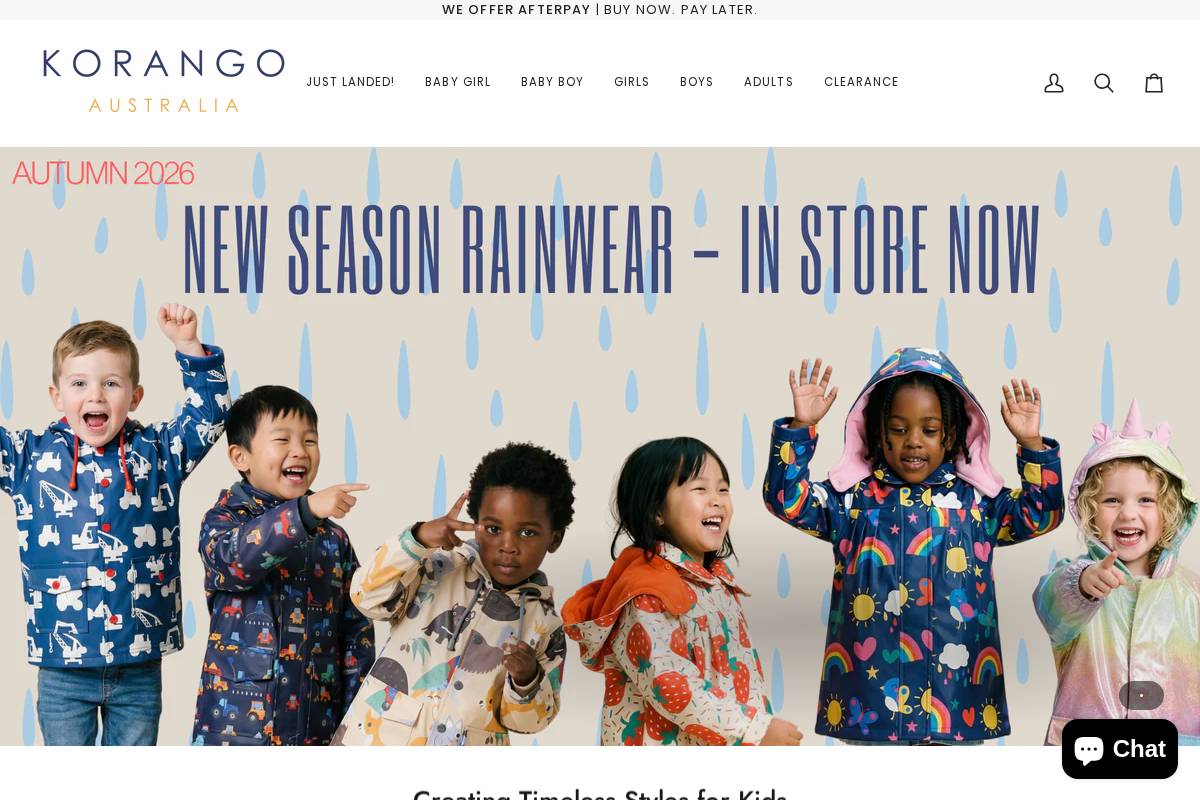 korango.com homepage screenshot