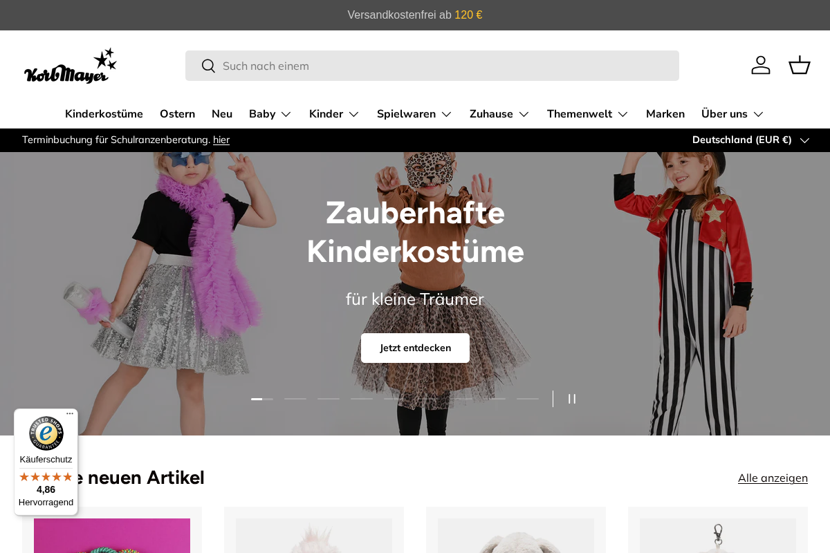 Korbmayer homepage screenshot