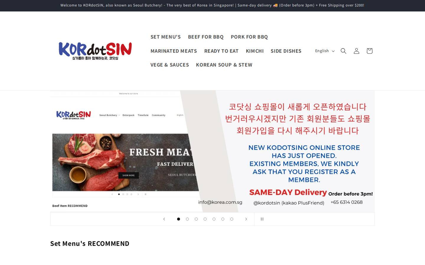 kordotsin.com homepage screenshot