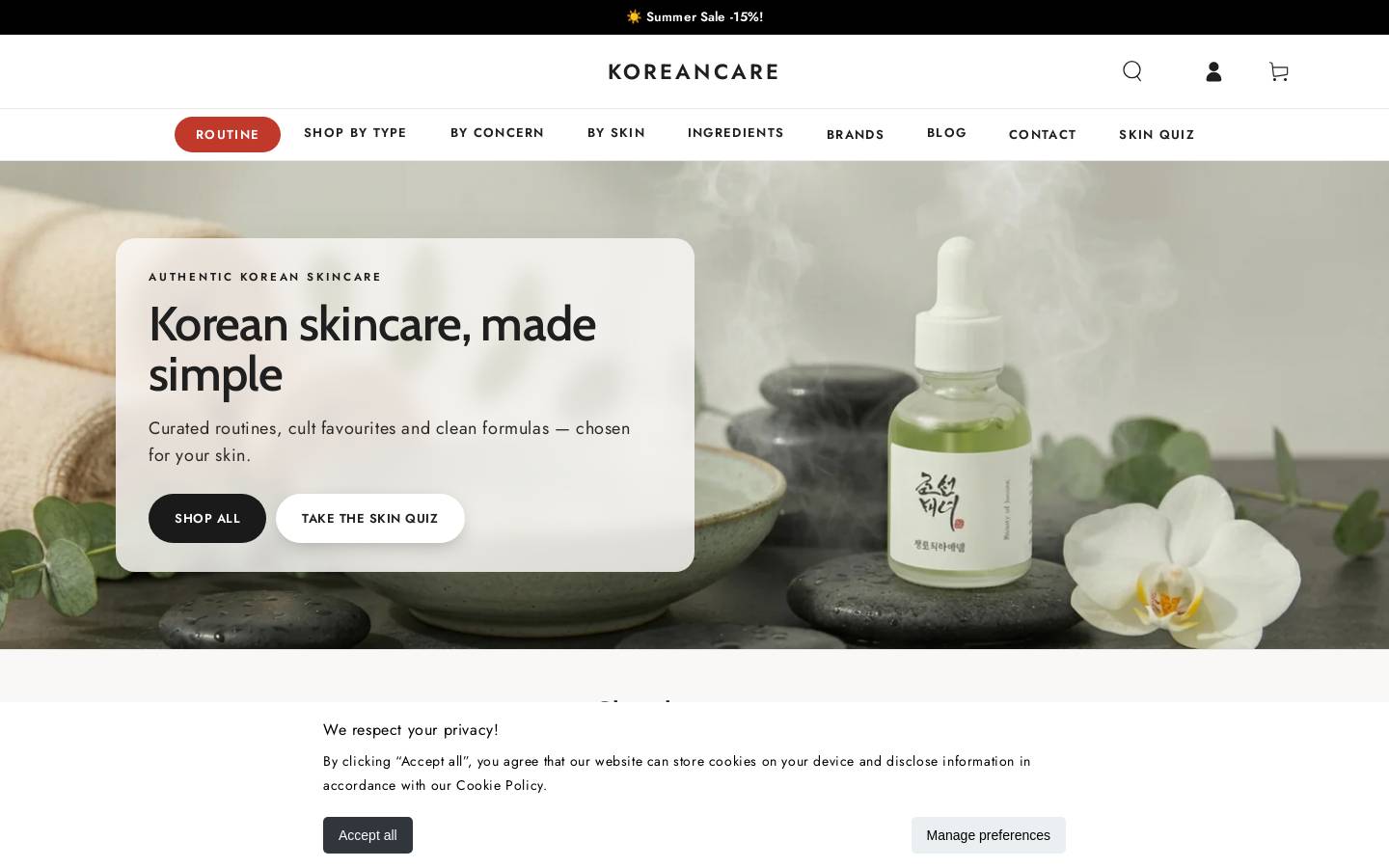 koreancare.net homepage screenshot