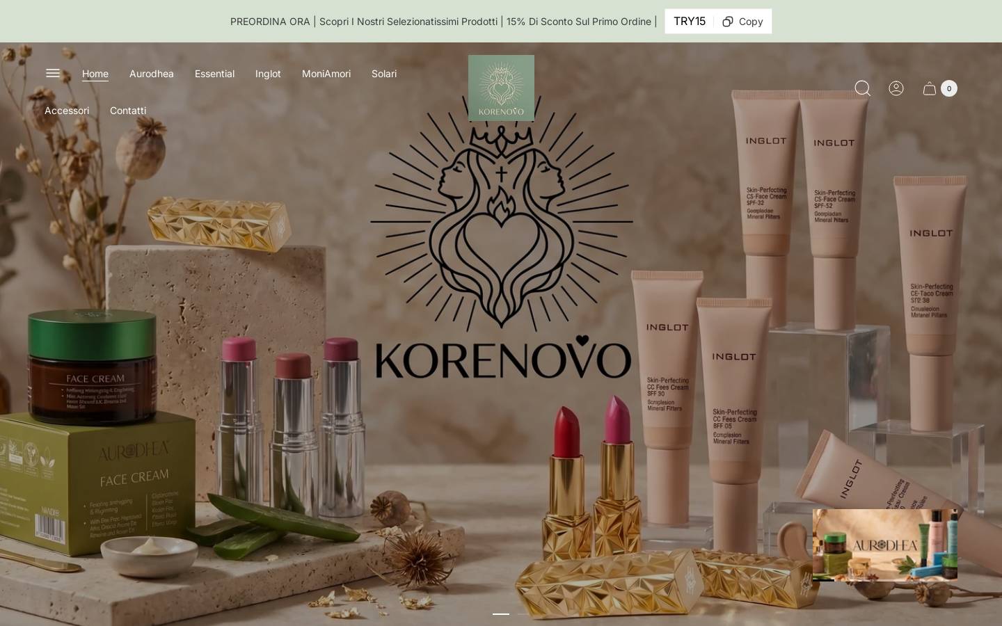 korenovo.com homepage screenshot