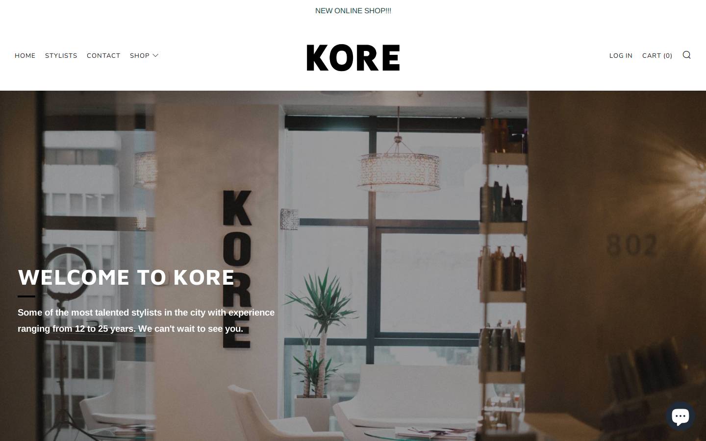 koresalon.com homepage screenshot