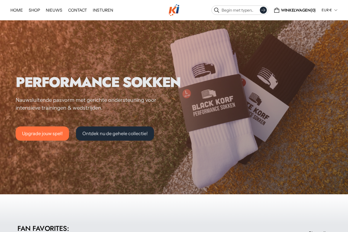 Korfbalinc homepage screenshot