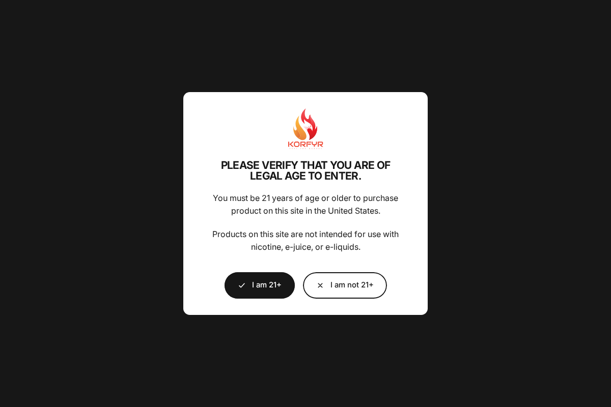 KORFYR homepage screenshot