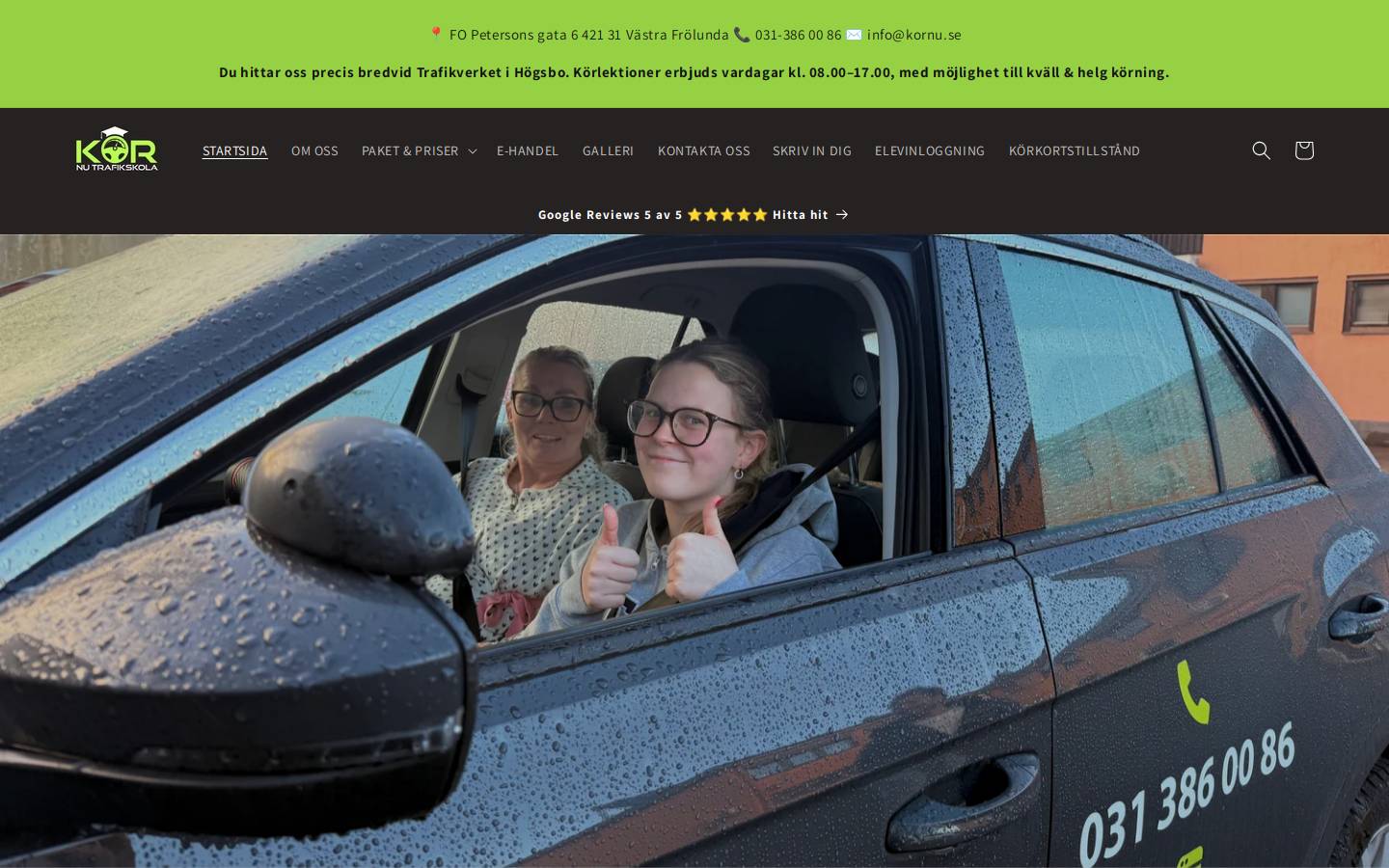 kornu.se homepage screenshot