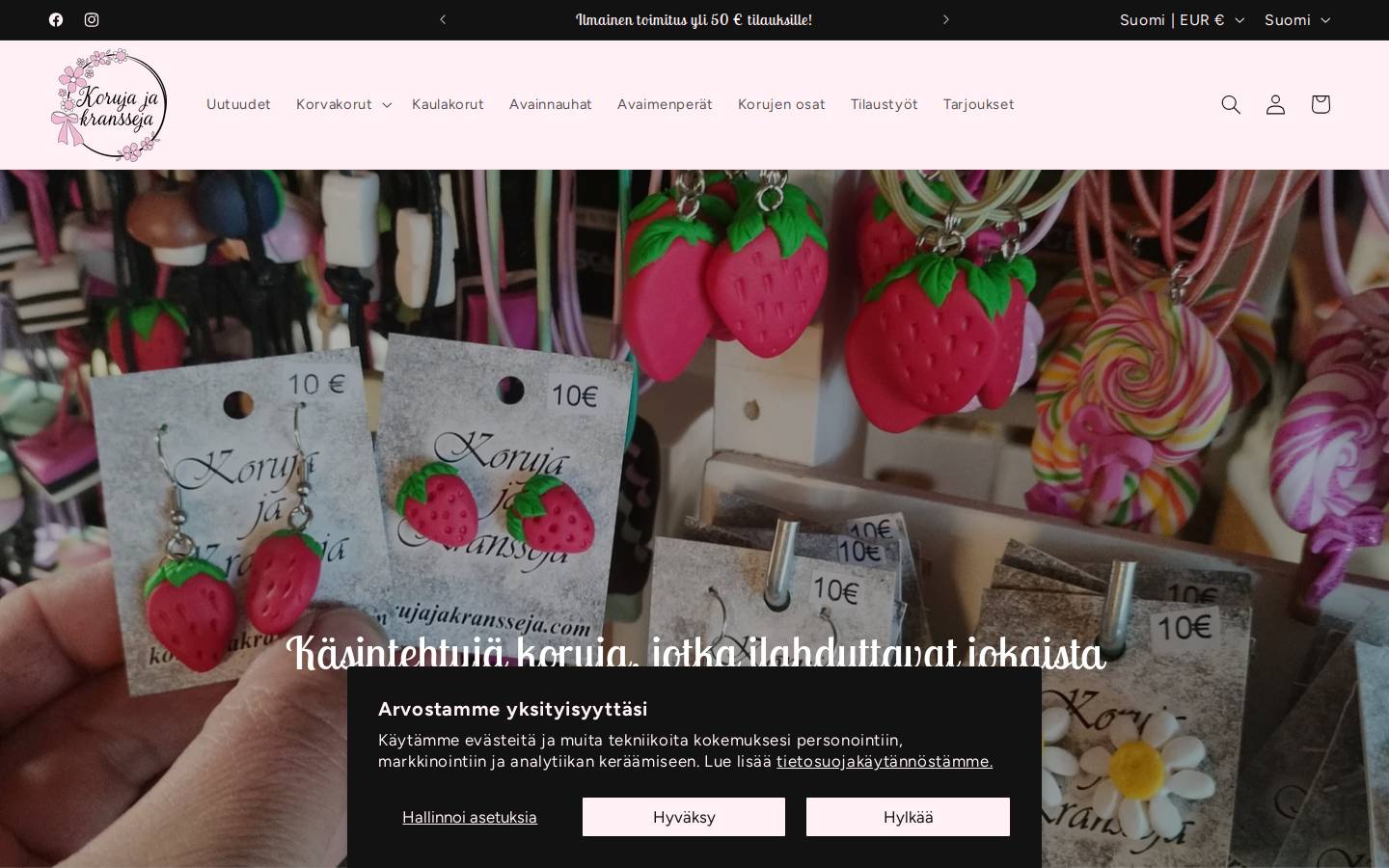korujajakransseja.com homepage screenshot