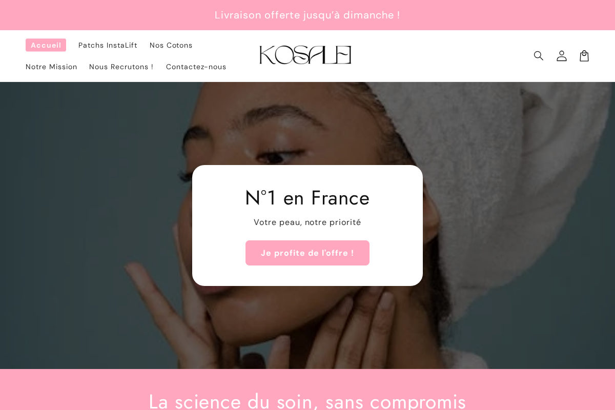 Kosalei homepage screenshot