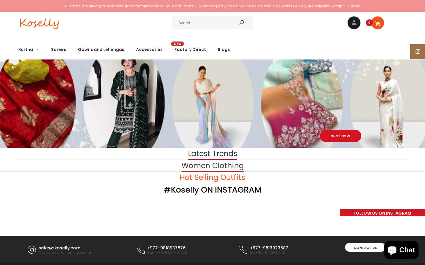 koselly.com homepage screenshot