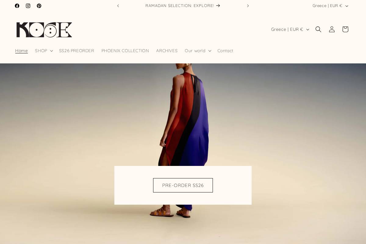 koseresort.com homepage screenshot