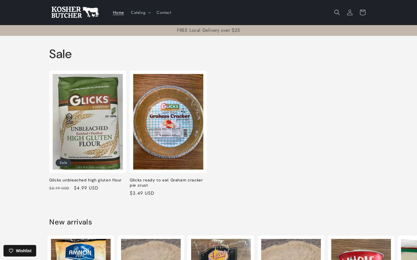 kosherbutchertx.com homepage screenshot