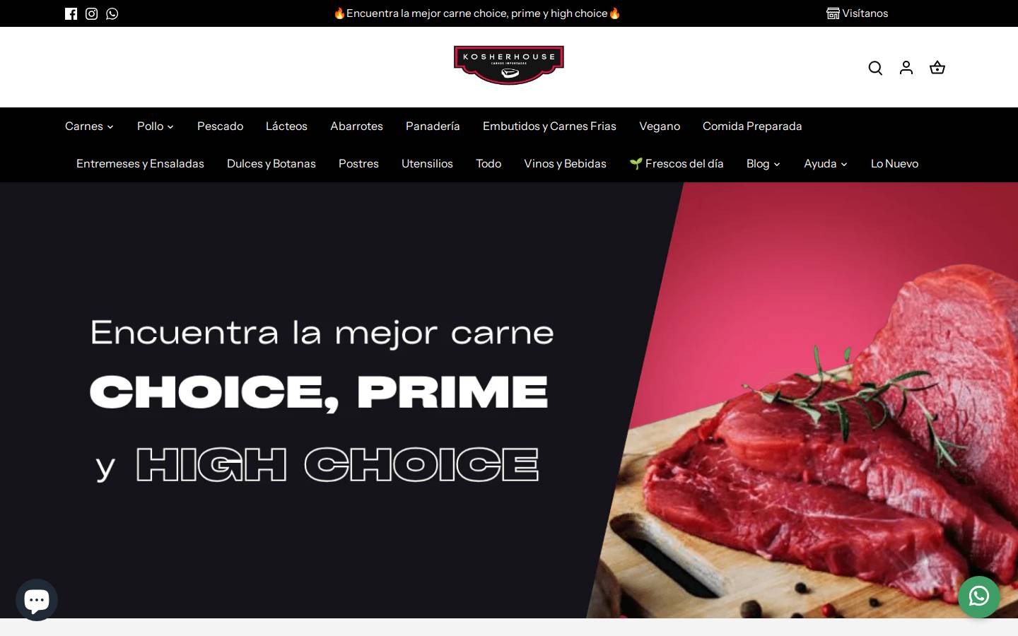 kosherhouse.mx homepage screenshot