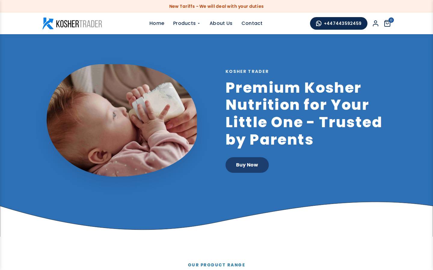 koshertraders.com homepage screenshot