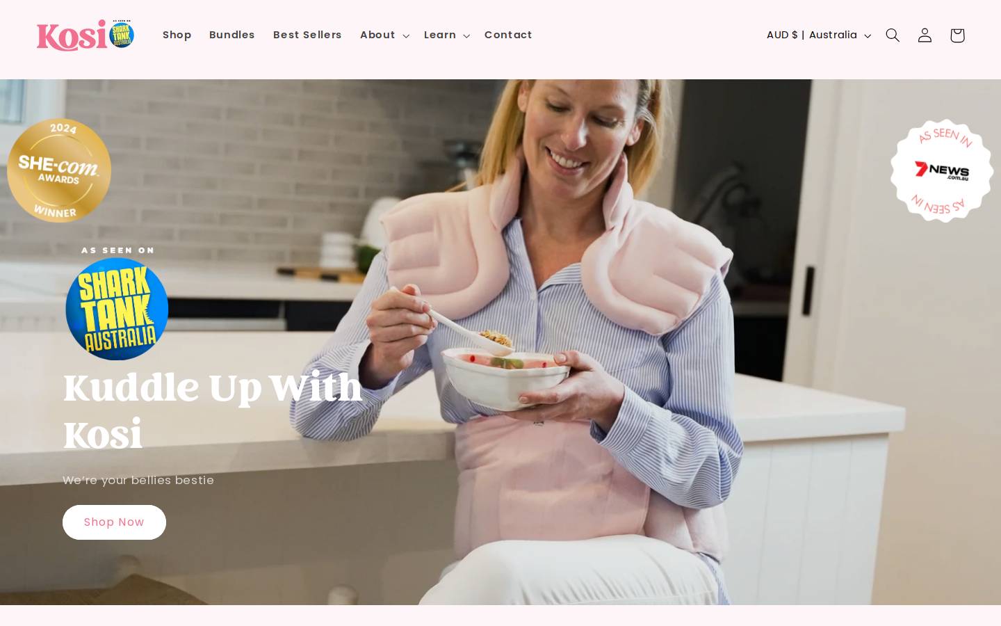 kosi.au homepage screenshot