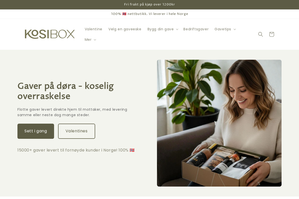 Kosibox homepage screenshot