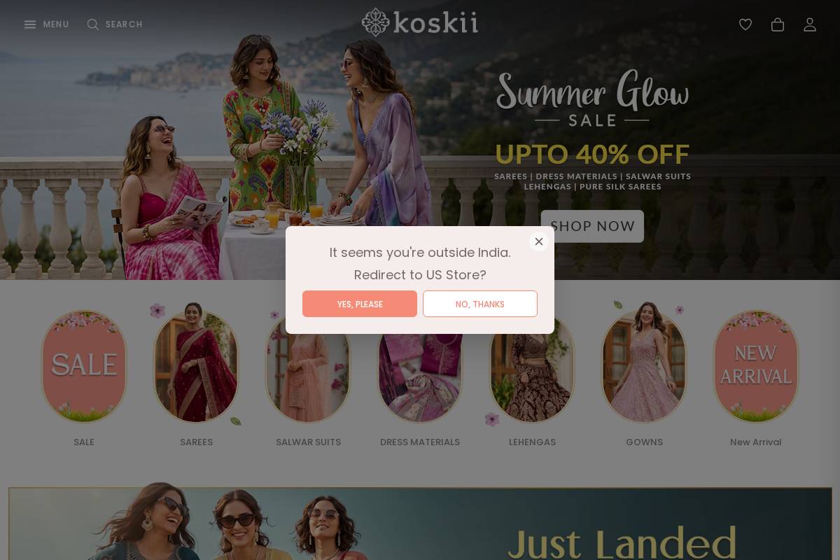 Koskii homepage screenshot