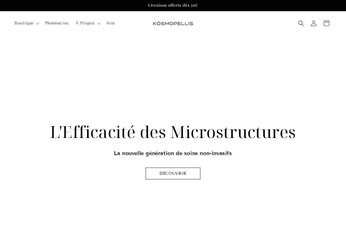 KŌSMOPELLIS homepage screenshot