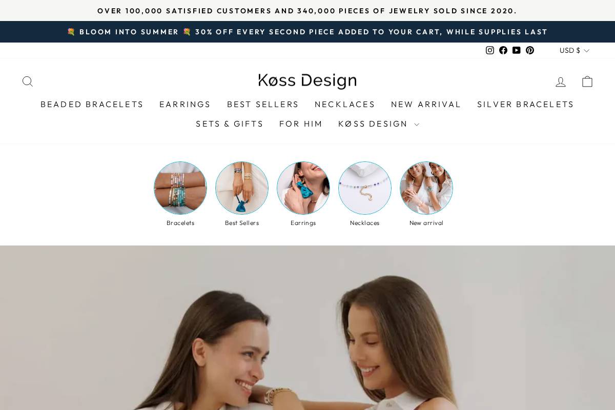 Koss Design homepage screenshot