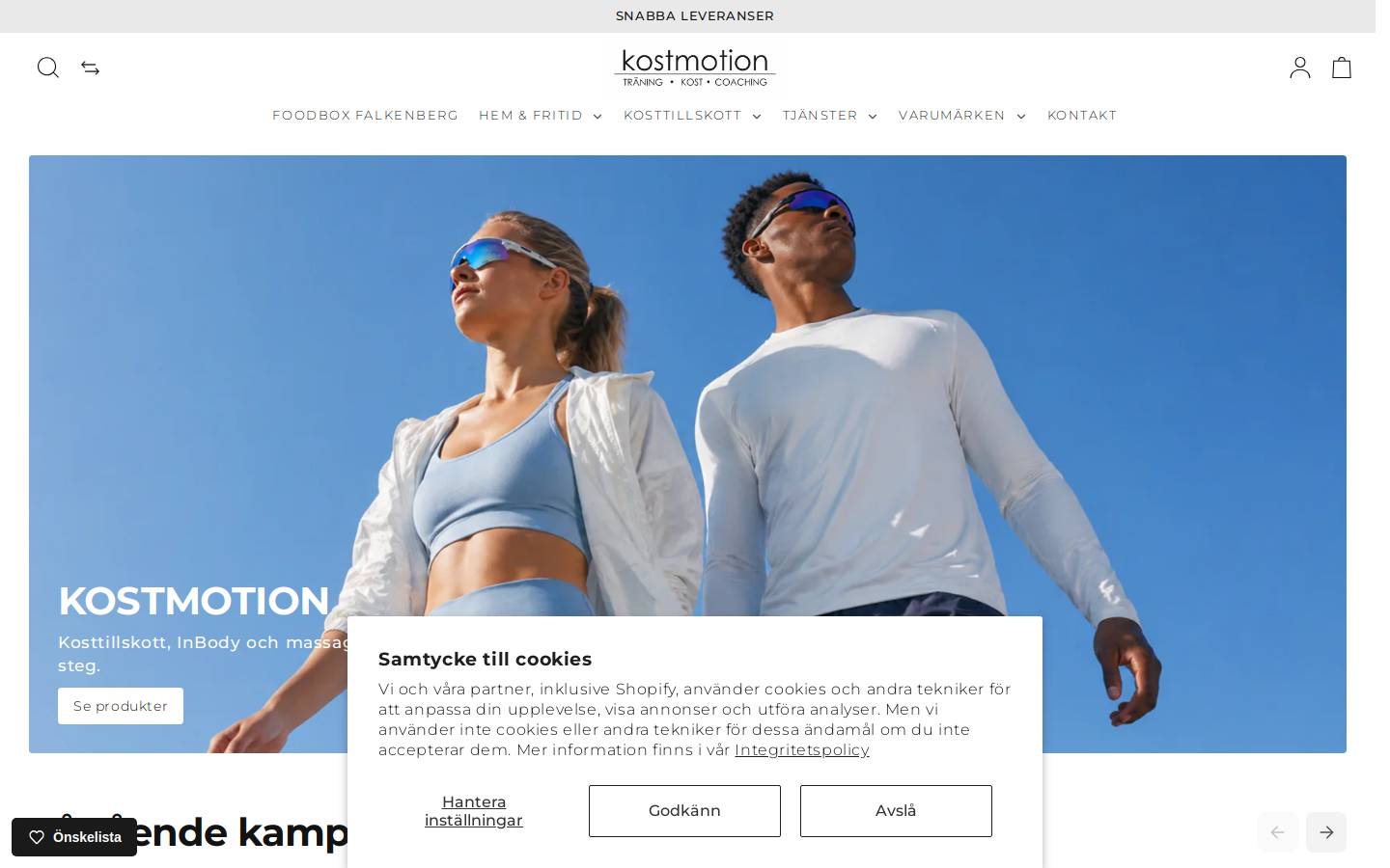 Kostmotion homepage screenshot