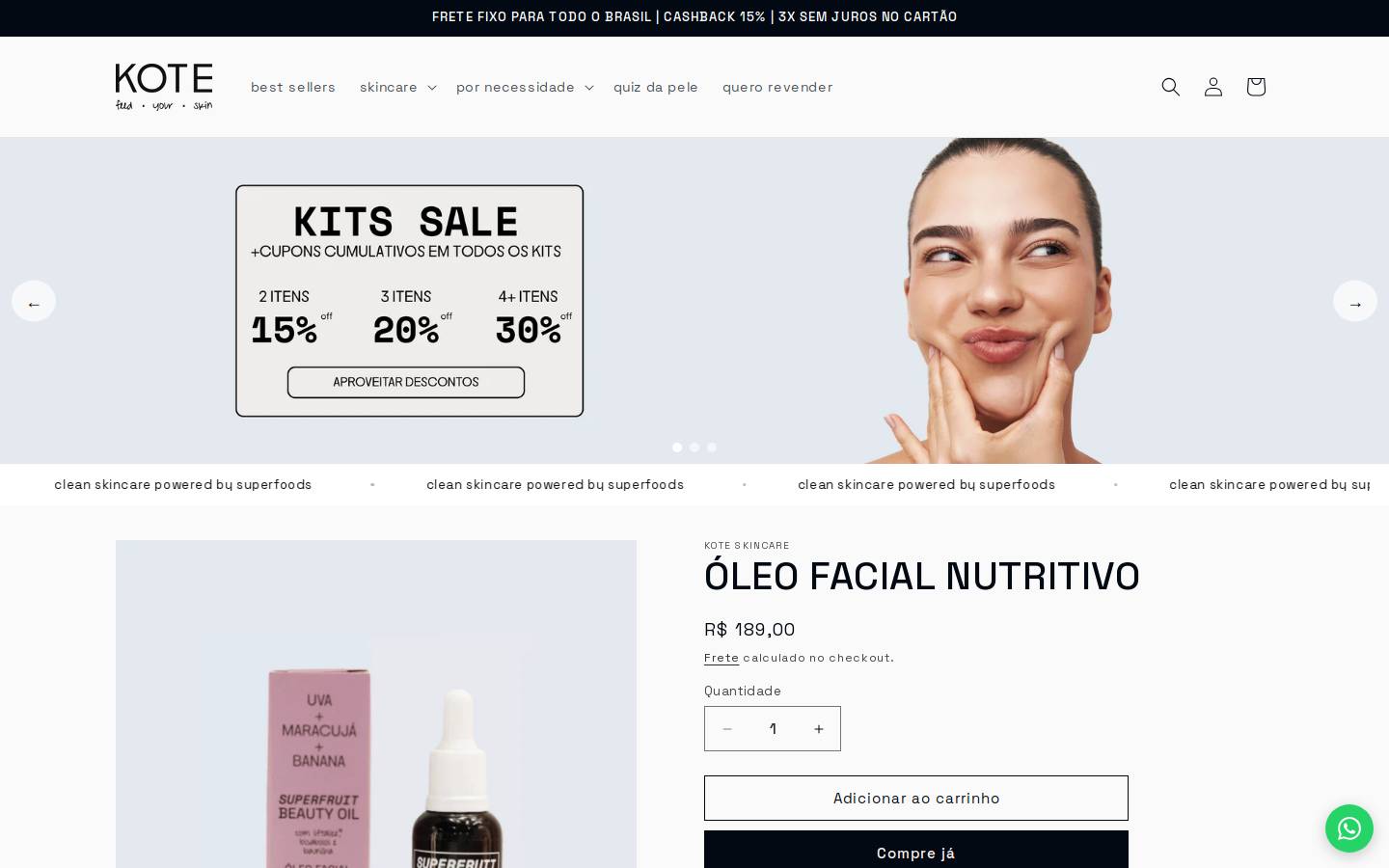 kote.com.br homepage screenshot