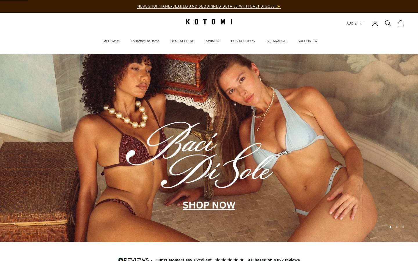 kotomi.com.au homepage screenshot