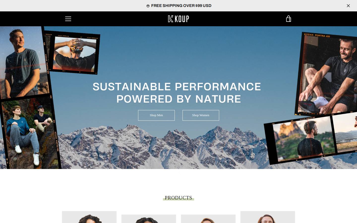 koup.club homepage screenshot