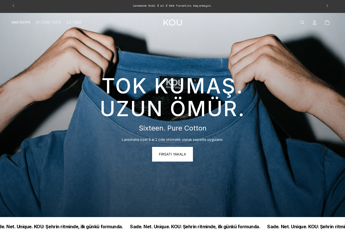 KOU homepage screenshot