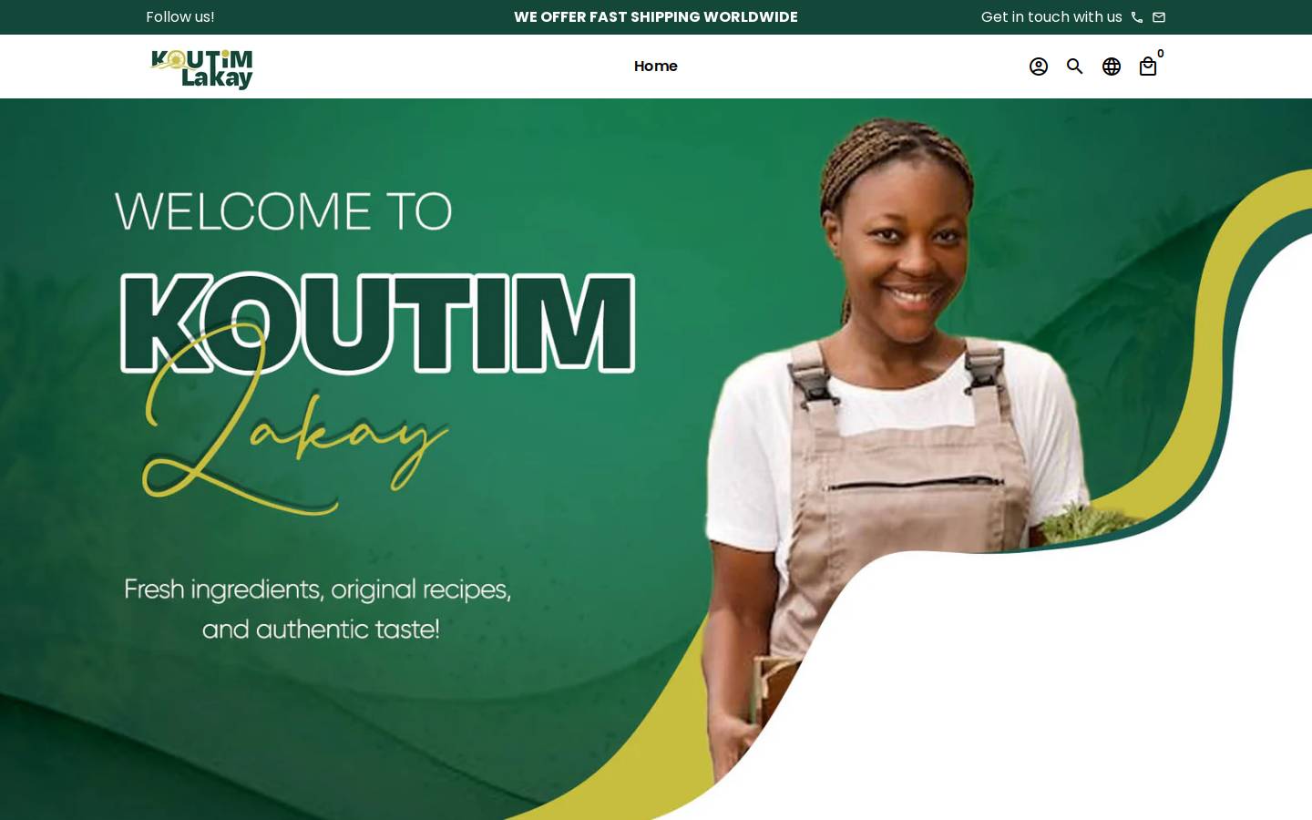 koutimlakay.com homepage screenshot