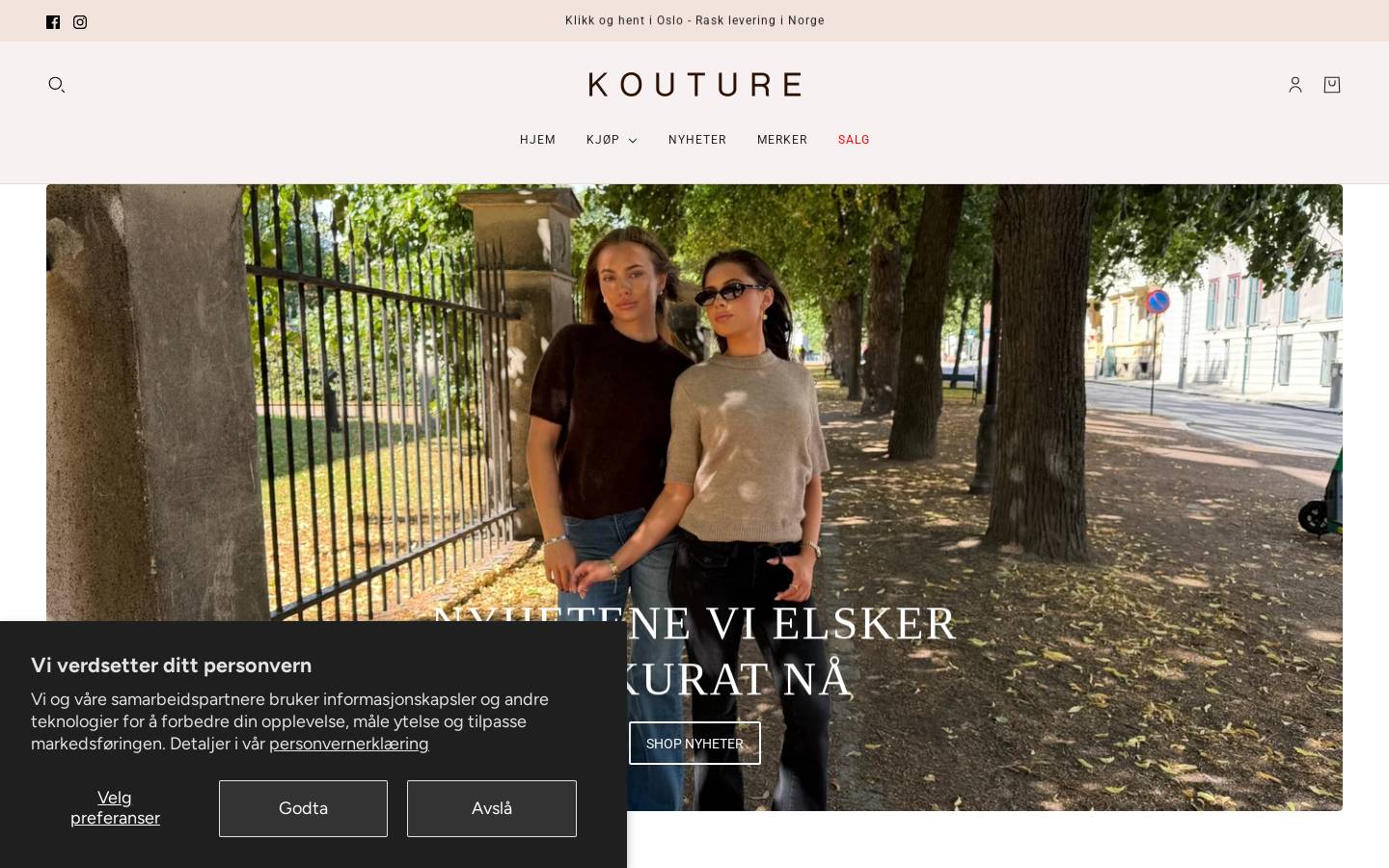 KOUTURE homepage screenshot