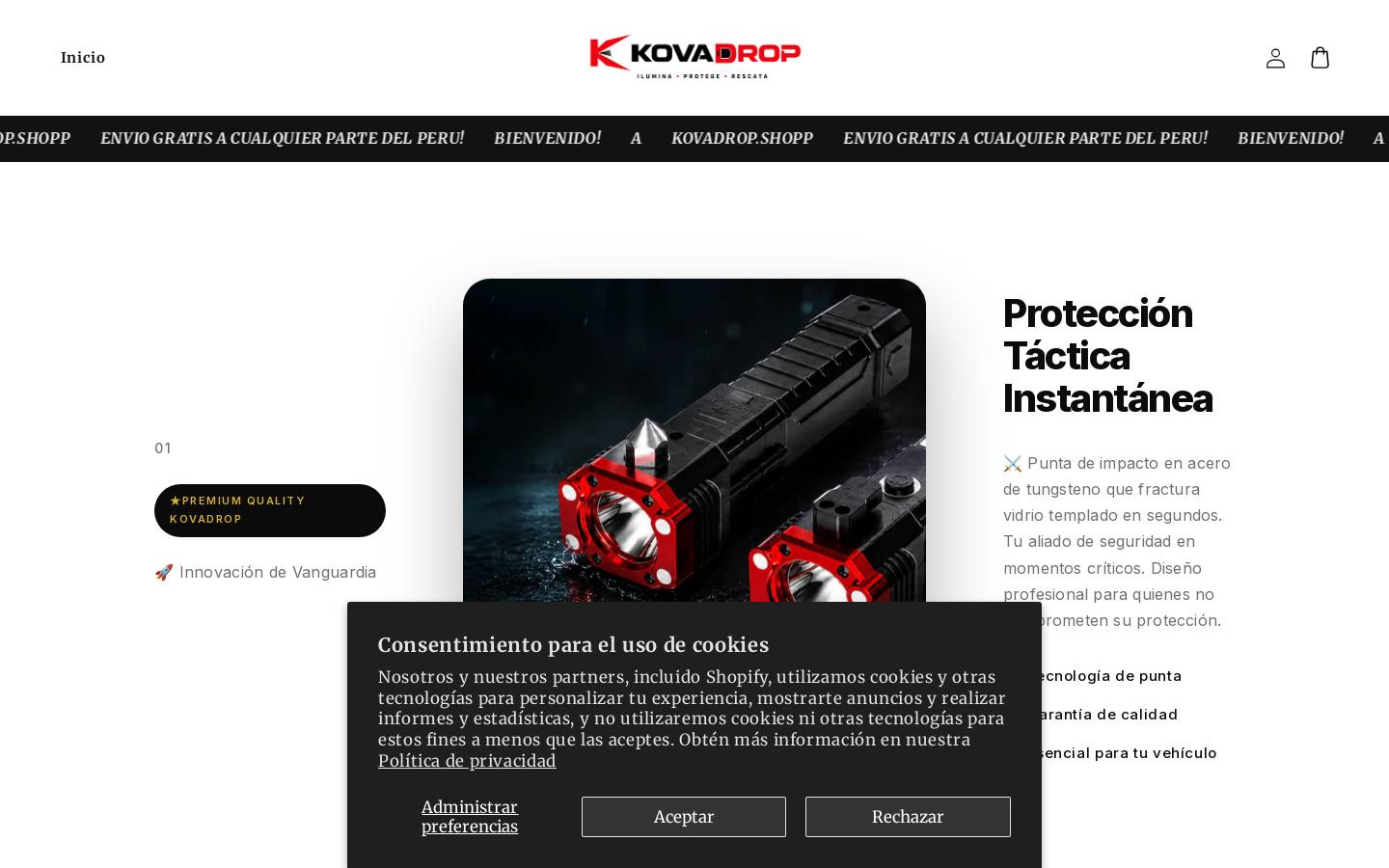 kovadrop.shop homepage screenshot