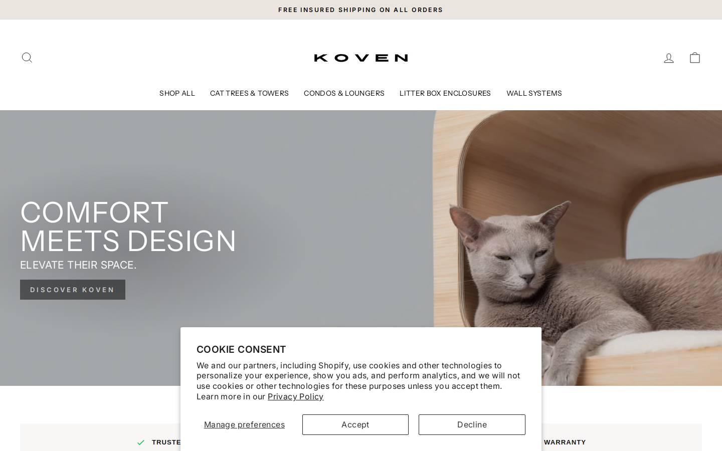 koven.co homepage screenshot