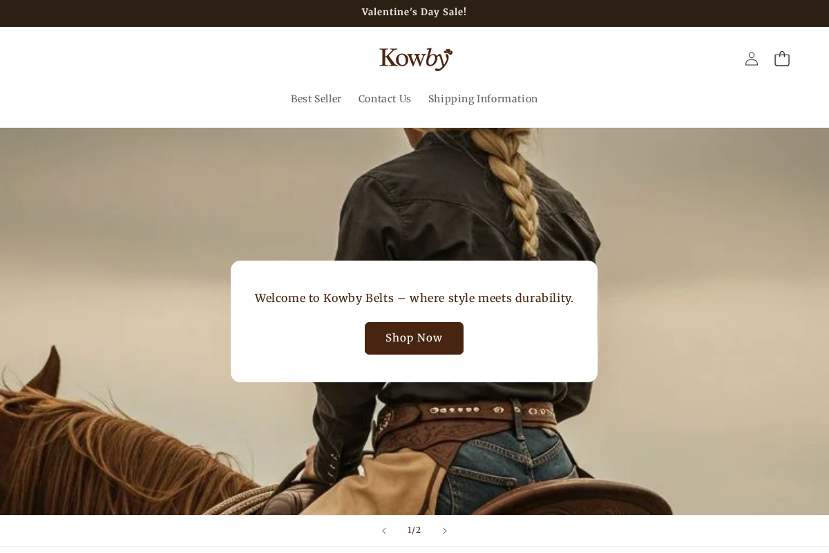 Kowby homepage screenshot