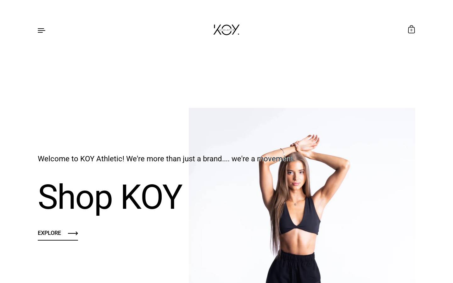 koyathletic.com homepage screenshot