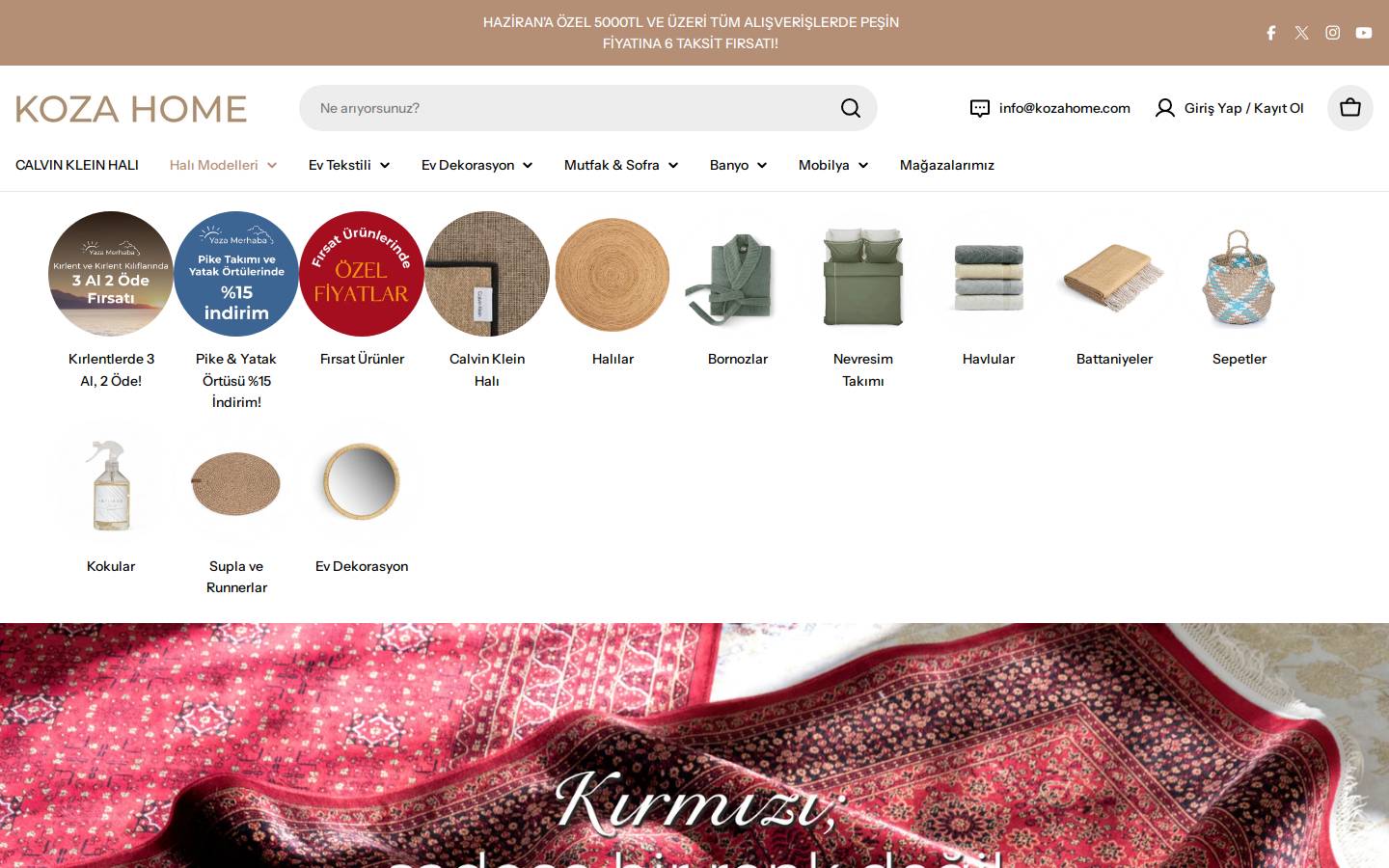 kozahome.com homepage screenshot