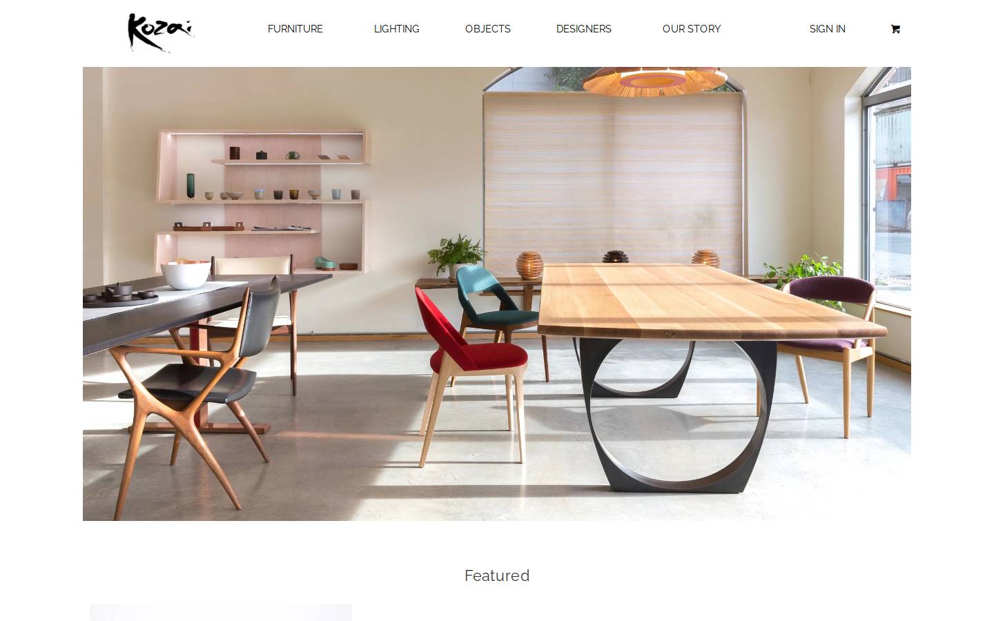kozaimodern.com homepage screenshot